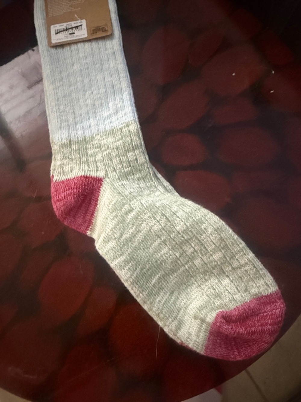 American Eagle Outfitters Pale Blue Ribbed Crew Socks